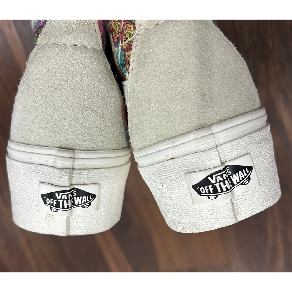 Vans Sk8-Hi Tapered‎ Paisley Bloom Turtledove Platform Womens 6.5 Hipster Boho